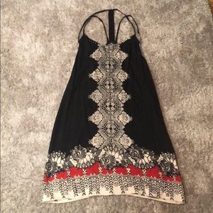 Angie spaghetti strap black sundress